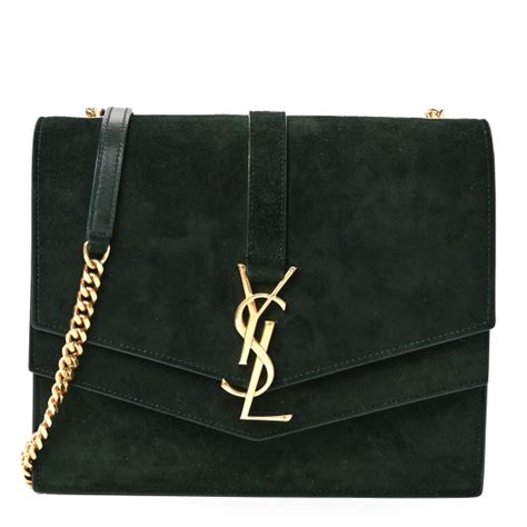 sulpice monogram ysl suede|SAINT LAURENT Suede Sulpice Monogram Medium Shoulder .